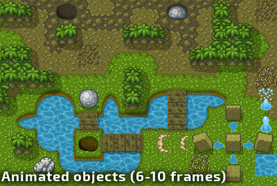 Pixel Art Tileset Forest Pack main cover image