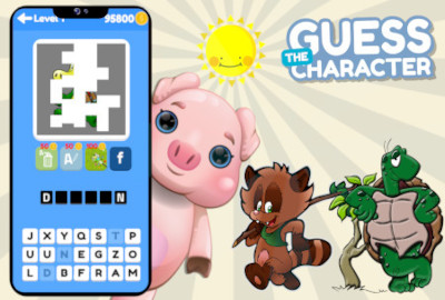 Guess The Character Word Puzzle Game + 50 Levels + InApp Purchase + Admob Ads main cover image