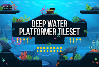Deep Water - Platformer Tileset main cover image