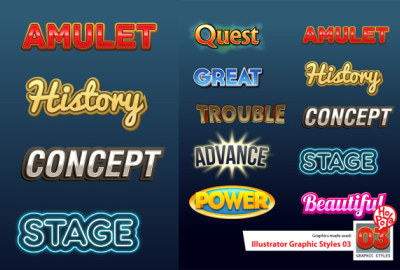 Illustrator Graphic Styles 03 main cover image