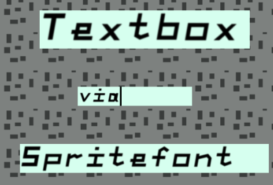 Textbox via Spritefont main cover image